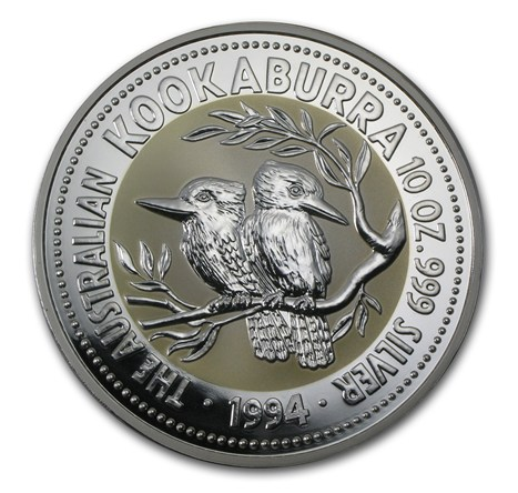 1994澳洲笑鴗鳥銀幣(10oz)